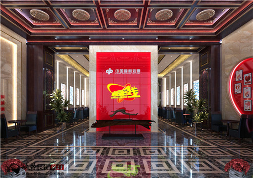 红寺堡福彩中心展厅装修设计案例_红寺堡展厅装修公司