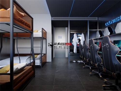 红寺堡电竞酒店装修设计项目|镹臻设计